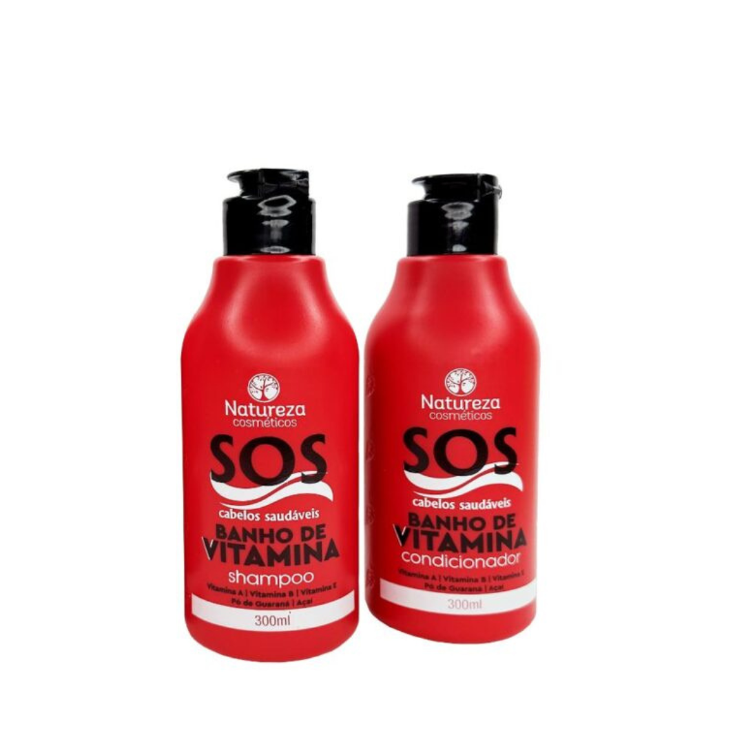 SET SOS VITAMIN Sampon + Balsam + 2*300ML, NATUREZA COSMETICOS