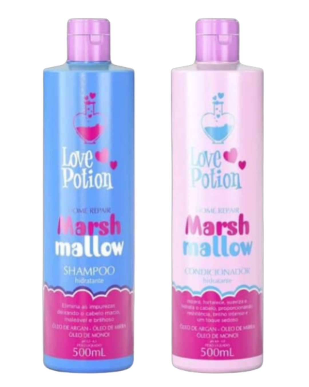 SET MARSHMALLOW-pentru uz casnic Șampon+conditioner, LOVE POTION, 2*500ML