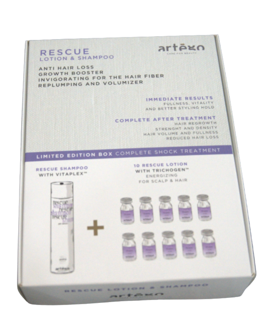 RESCUE Set Sampon 250ml + Ampule împotriva căderii 10buc*8ml