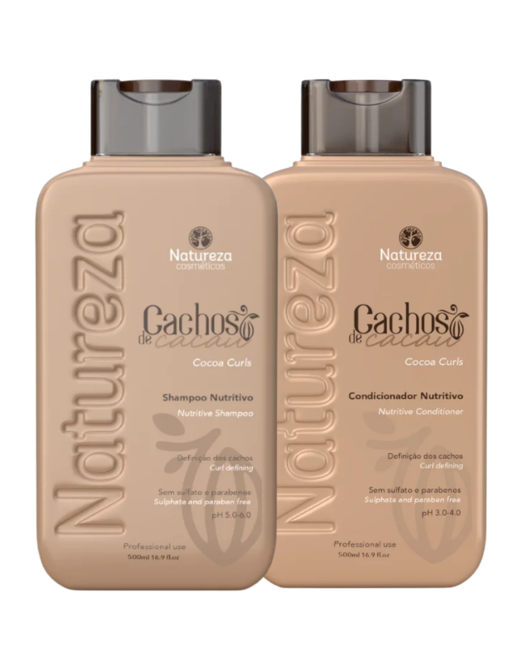 Set Cachos de Cacau – Natureza Cosméticos 500ml