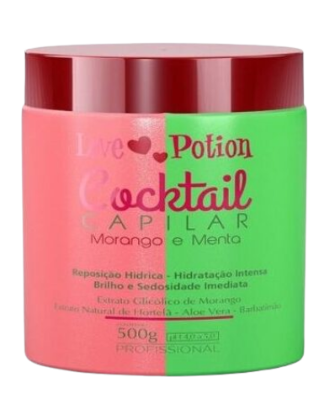 Cocktail Capilar Căpșuni Mentă Hidratare, 500g, LOVE POTION