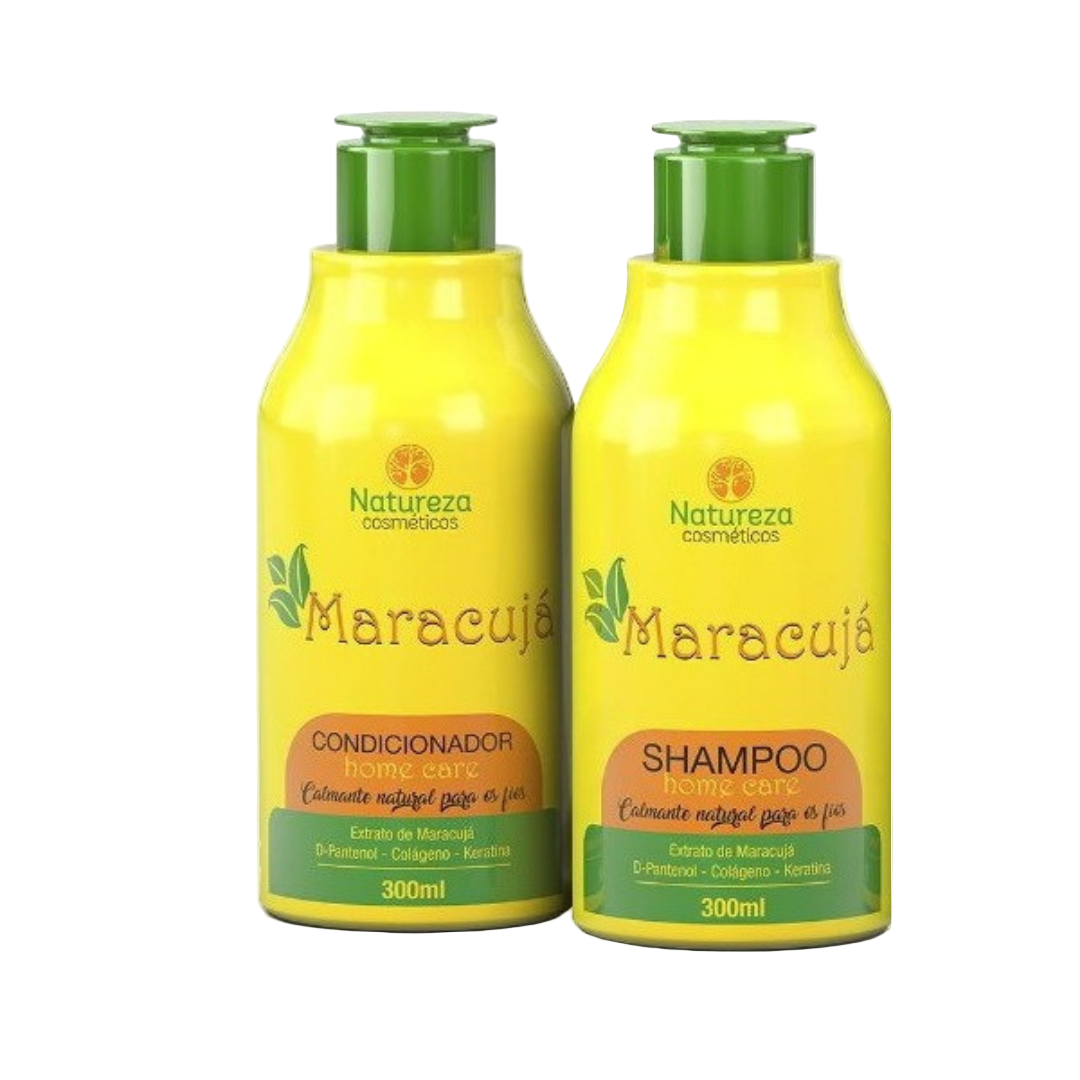 Set MARACUJA  pentru uz casnic, sampon, balsam 300 ml, Natureza Cosmeticos