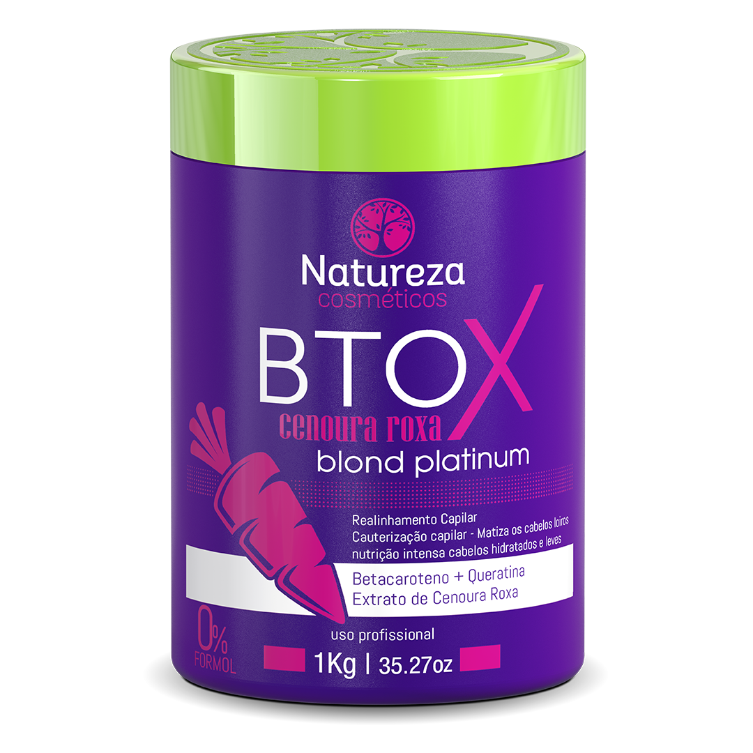 CONEURA ROXA - CARROT BOTOX WITH VIOLET PIGMENT does not contain formalin, 1 KG, NATUREZA COSMETICOS