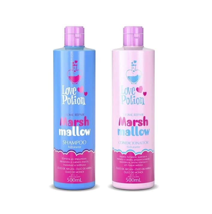 SET MARSHMALLOW-pentru uz casnic Șampon+conditioner, LOVE POTION, 2*500ML